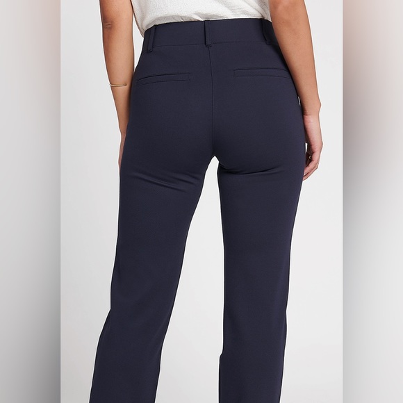 NWOT Betabrand Classic Dress Navy Pant Yoga Pant | Straight - Size Small Long - Picture 3 of 5